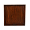 Odel Decorative Serving Tray 27x27 Square Dark Brown Mahogany Wood BM325137
