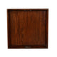 Odel Decorative Serving Tray 27x27 Square Dark Brown Mahogany Wood BM325137