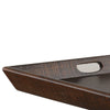 Flint Decorative Serving Tray 27x27 Square Dark Rustic Oak Brown BM325138