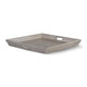Eyna Decorative Serving Tray 27x27 Square Taupe Gray Mindi Wood BM325139
