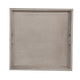 Eyna Decorative Serving Tray 27x27 Square Taupe Gray Mindi Wood BM325139