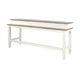 Dean Console Table USB and Cubbies 76’’ Rectangular Brown White Wood BM325150