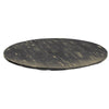 Rena Coffee Table 36’’ Round Top Distressed Rustic Black Wood BM325153