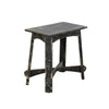 Rena Accent Chairside Table X Legs 24’’ Distressed Rustic Black Wood BM325154