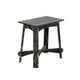 Rena Accent Chairside Table X Legs 24’’ Distressed Rustic Black Wood BM325154