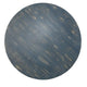 Rena Rustic Coffee Table 36’’ Round Top Distressed Ocean Blue Wood BM325156