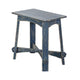 Rena Rustic Side Table 24 Inch Rectangular Distressed Ocean Blue Wood BM325157