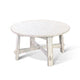 Rena Rustic Coffee Table 36’’ Round Top Distressed White Wood BM325159