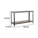 Ayka Sofa Table w Shelf Nailhead Accent 48’’ Rectangular Brown Wood BM325165