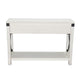 Sime Sofa Table w Shelf 2 Drawers 44’’ Rectangular Off White Wood BM325170