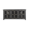 Rena TV Media Entertainment Console with Shelves 70 Inch Rustic Black BM325172