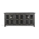 Rena TV Media Entertainment Console with Shelves 70 Inch Rustic Black BM325172