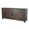Rena TV Media Entertainment Console with Shelves 70 Inch Rustic Black BM325172