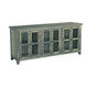 Rena TV Media Entertainment Console with Shelves 70 Inch Rustic Green