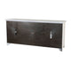 Rena TV Media Entertainment Console with Shelves 70 Inch Rustic White
