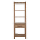 Yael Freestanding Pier with Adjustable Shelves 72’’ Light Brown Wood BM325176