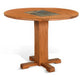 Marv Dining Table with 2 Drop Leaves, 40" Round, Natural Brown Wood