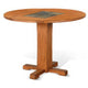 Marv Dining Table with 2 Drop Leaves, 40" Round, Natural Brown Wood