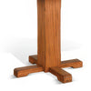 Marv Dining Table with 2 Drop Leaves, 40" Round, Natural Brown Wood