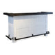Orso Freestanding Home Bar Counter w Storage, 78" White Solid Wood