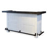 Orso Freestanding Home Bar Counter w Storage 78’’ White Solid Wood BM325184