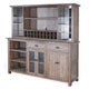 Yael Buffet Hutch Bar Cabinet LED Display Shelf 80’’ Brown Wood BM325189
