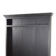 Foyer Foyer Coat Rack Entry Hall Tree w Storage Bench Black 85’’ BM325191