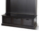 Foyer Foyer Coat Rack Entry Hall Tree w Storage Bench Black 85’’ BM325191