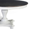 Orso Dining Table Pedestal Base 54’’ Round Top White Dark Brown BM325199