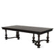 Elon Extendable Dining Table 76-112’’ Top 6 Turned Legs Black BM325205