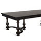 Elon Extendable Dining Table 76-112’’ Top 6 Turned Legs Black BM325205