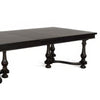 Elon Extendable Dining Table 76-112’’ Top 6 Turned Legs Black BM325205