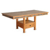 Marv Extendable n Dual Height Dining Table, 72-84" Top, Natural Brown