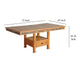 Marv Extendable n Dual Height Dining Table 72-84’’ Top Natural Brown BM325210