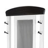 Orso Foyer Hall Tree Coat Hanger w Mirror Storage Bench White Brown BM325227