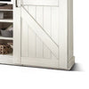 Orso TV Media Entertainment Console Wall w Barn Doors White 109’’ BM325232