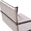 Jegy Dining Chair Padded Washed Gray Faux Leather Cantilever Base BM325237