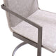 Jegy Dining Chair Padded Washed Gray Faux Leather Cantilever Base BM325237