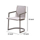 Jegy Dining Chair Padded Washed Gray Faux Leather Cantilever Base BM325237