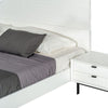 Noe Shin Queen Size Platform Bed Panel Headboard White Matte Finish BM325250