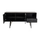 Belo Sideboard Buffet Console 2 Drawers Gold Accent Black 63 Inch BM325254