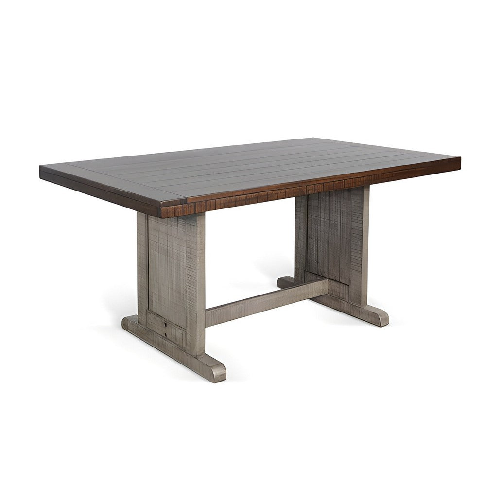 Camie 4pc Corner Breakfast Nook Set, Gray Brown Dining Table and Bench