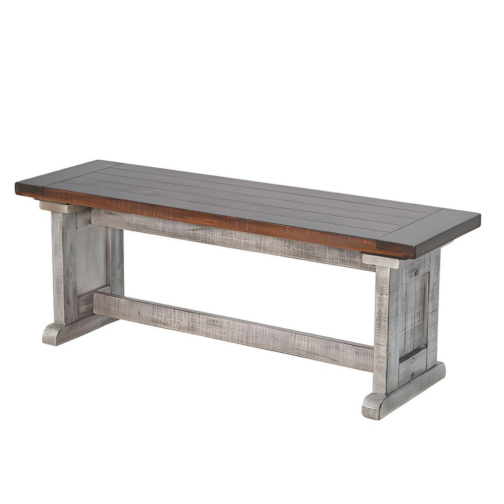 Camie 4pc Corner Breakfast Nook Set, Gray Brown Dining Table and Bench