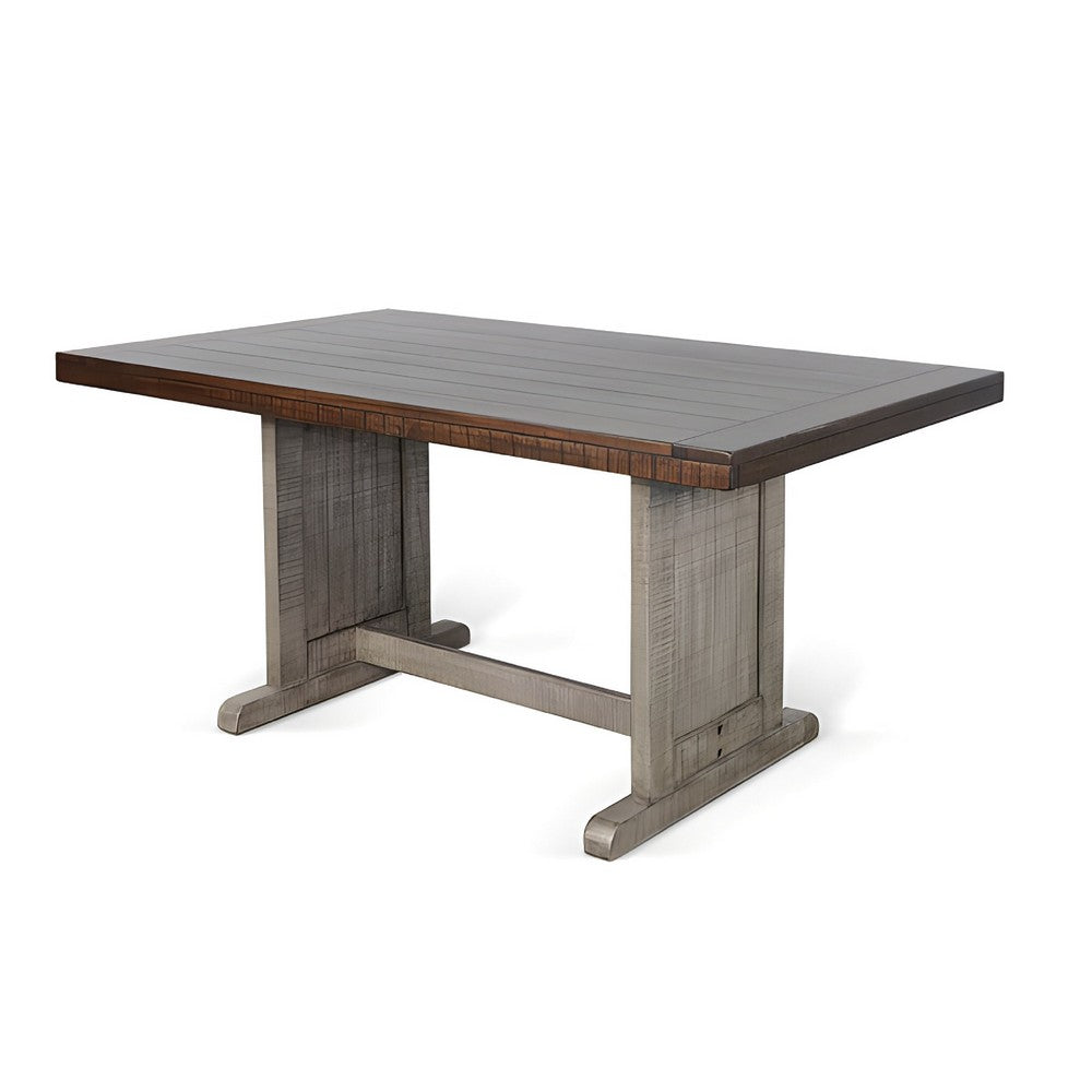 Camie 4pc Corner Breakfast Nook Set, Gray Brown Dining Table and Bench
