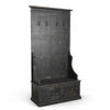 Mary Accent Hall Tree Coat Rack with Bench, 4 Hooks, Farmhouse Black