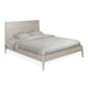Amy King Size Platform Bed Low Profile Frame Panel Headboard Gray BM325271