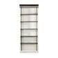 Orso Bookcase w Ladder 5 Adjustable Brown White Shelves 92’’ Tall BM325275