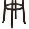 Elon Swivel Barstool Set of 2 Black Faux Leather Cushioned 30’’ BM325279