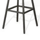 Yael Barstool Set of 2 Low Back Black Rustic Brown Mahogany 30’’ BM325296