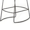 Yael Counter Stool Set of 2 Curved Seat Rustic Brown Wood 24’’ BM325297